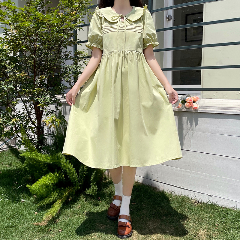 Sweet White Doll Collar Dress Preppy French Style Little White Dress First Love Feel Petite - Image 4