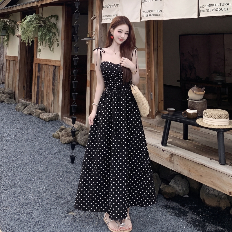Retro Red Polka Dot Sleeveless A-Line Plus Size Maxi Dress for Women Summer 2026 - Image 4